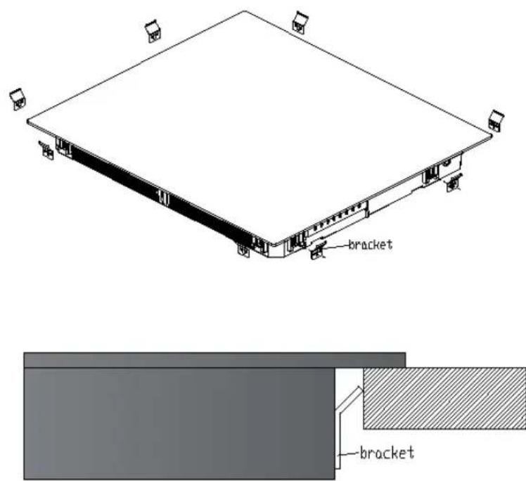 HAIER HAMTP54MB1 - Adjusting the bracket position - 1