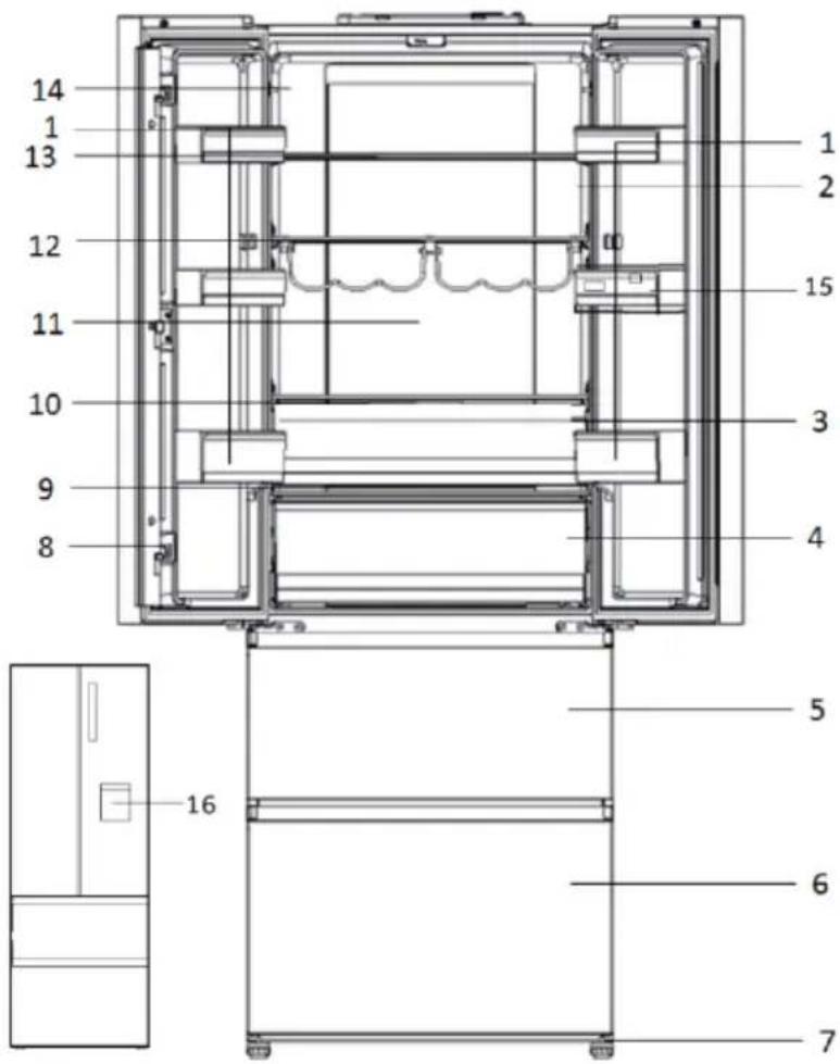 HAIER HTW7720DNMP - Schemat urządzenia (Rys. 3) - 1