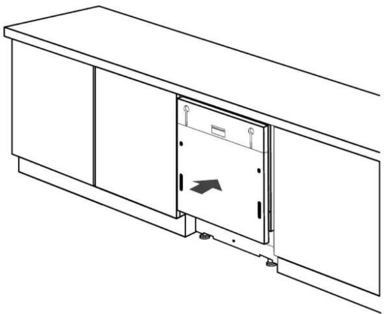 HOOVER HI 4E7L0S-80 - Insertion dans le compartiment encastré - 1