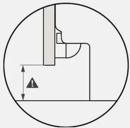Technical diagram showing a mechanical assembly with a circular boundary and a vertical dimension labeled 'A' (no text or symbols beyond the label)