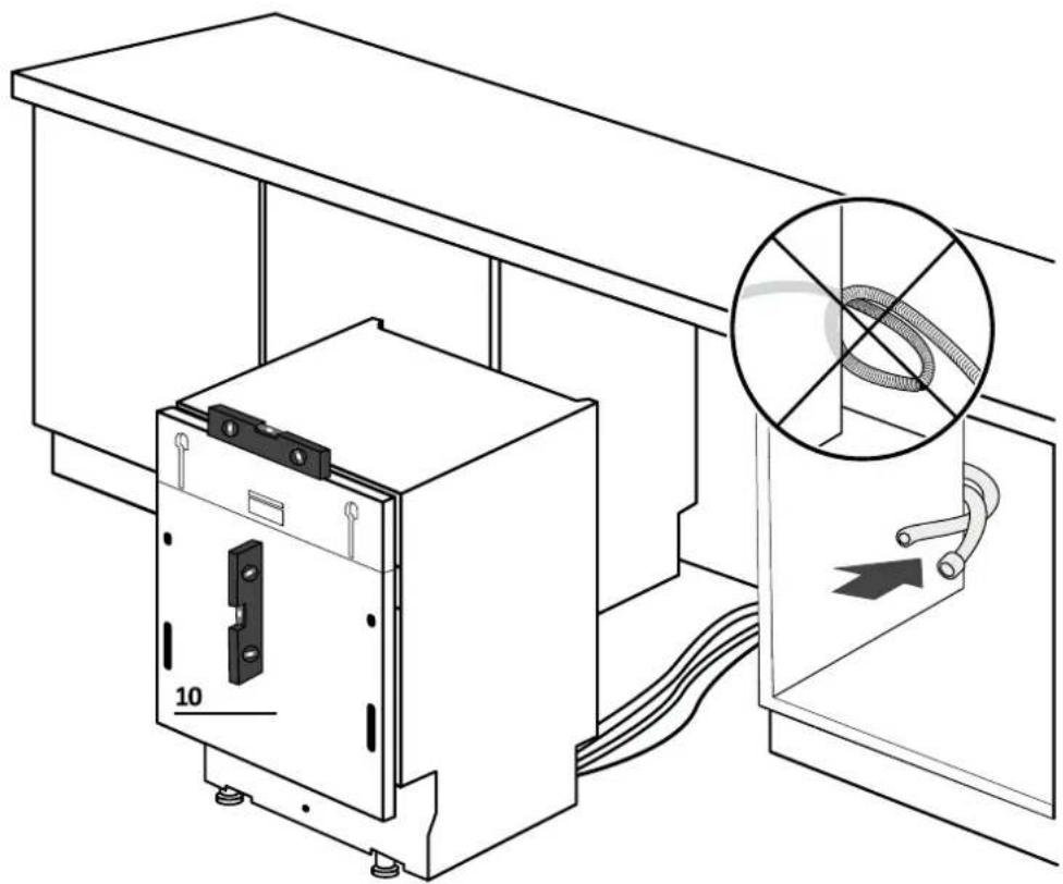 HOOVER HI 4E7L0S-80 - Justering av höjden på de främre benen - 2