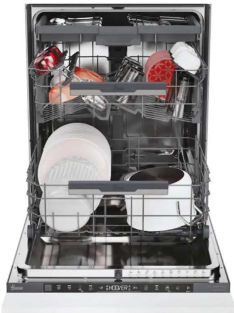 Interior view of a modern kitchen appliance with open drawer and multiple compartments (no visible text or symbols)