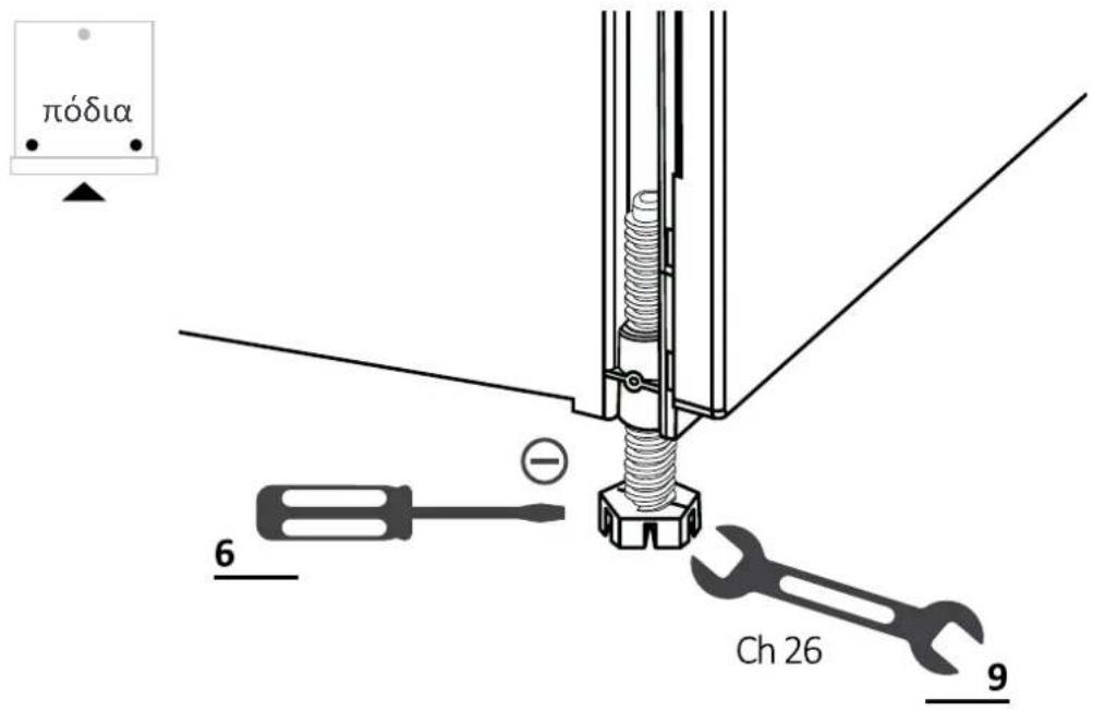 HOOVER HI 4E7L0S-80 - Ρύθμισημπροστινών ποδιών - 1