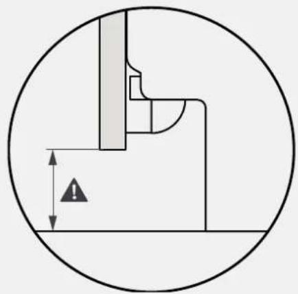 Technical diagram showing a mechanical assembly with a circular boundary and a vertical dimension labeled 'A' (no text or symbols beyond the label)