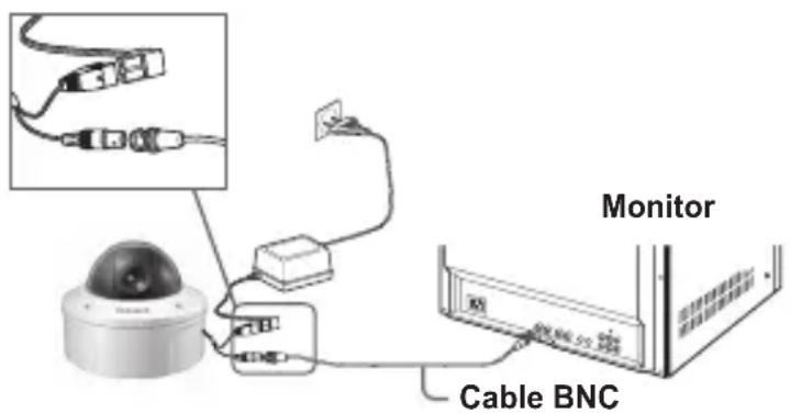 SAMSUNG SCC-B5395H - Conexión de cables y cambio de la configuración - 1