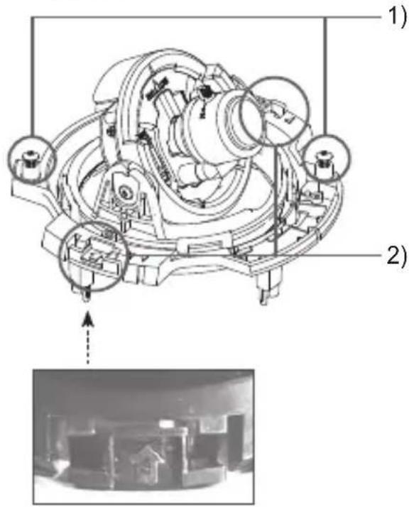 SAMSUNG SCC-B5395H - Smontare/montare il Corpo principale alla Cassa - 1