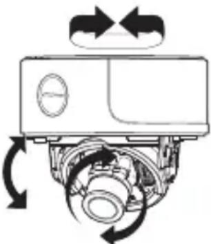 SAMSUNG SCC-B5395H - Regolare la direzione della telecamera - 1