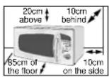 SAMSUNG CE287DN - Installing Your Microwave Oven - 1