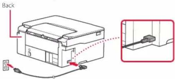 CANON Pixma G2430 - Turning on the Printer - 1