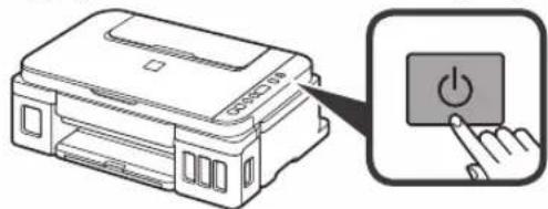 CANON PIXMA G2410 - Mise sous tension de l'imprimante - 4