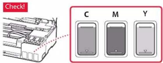 CANON Pixma G3420 - Repeat steps 2 through 7 to pour all ink into the corresponding ink tanks on the right. - 1