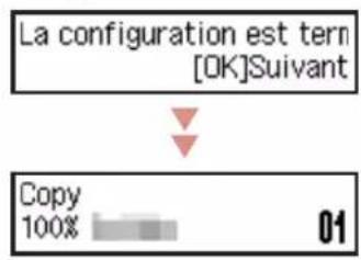 CANON Pixma G3420 - Lorsque l'écran suivant apparaît, utilisez les boutons ◀ et ▶ pour sélectionner Oui, puis appuyez sur le bouton OK. - 4