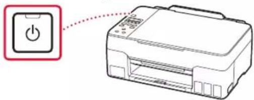 CANON Pixma G3420 - Нажмите кнопку ВКЛ (ON). - 1