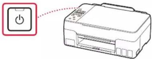 CANON Pixma G3420 - Press the ON button. - 1