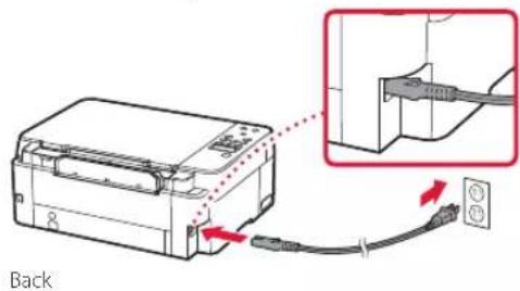 CANON Pixma G3420 - Connect the power cord. - 1