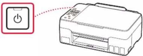CANON Pixma G3420 - Pressione o botão ATIVADO (ON). - 1