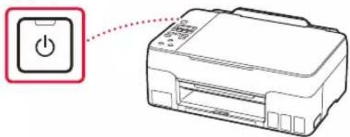 CANON Pixma G3420 - Appuyez sur le bouton MARCHE (ON). - 1