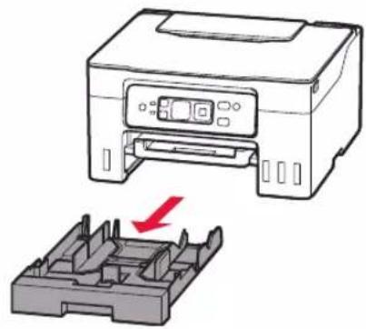 CANON MAXIFY GX3040 - Remova o cassette da impressora. - 1