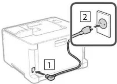 CANON i-SENSYS LBP633Cdw - Ligar o cabo de alimentação - 1