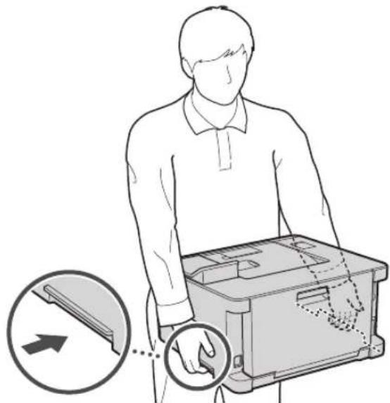 CANON i-SENSYS LBP633Cdw - lepakojuma materiālu noņemšana - 1