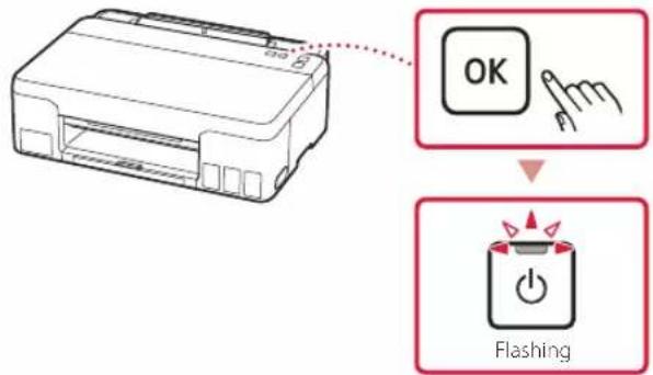 CANON Pixma G1420 - Press the OK button. - 1