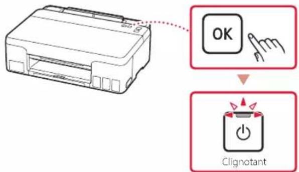 CANON Pixma G1420 - Appuyez sur le bouton OK. - 1