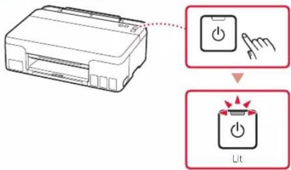 CANON Pixma G1420 - Turning on the Printer - 3