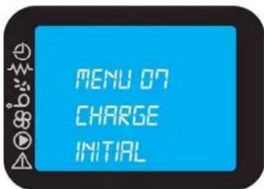INVICTA Lodi 8 - Menu 07 - CHARGE INITIAL: - 1