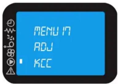 INVICTA Lodi 8 - Menu 17 - ADJ KCC: - 2