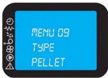 INVICTA Lodi 8 - Menu 09 - TYPE PELLET: - 2