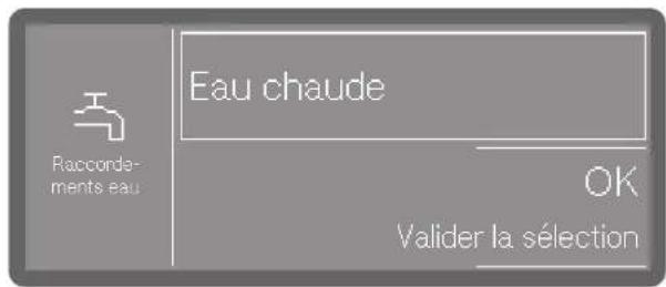 MIELE PFD 400 WB Speed - Sélectionner les raccords d'eau - 1