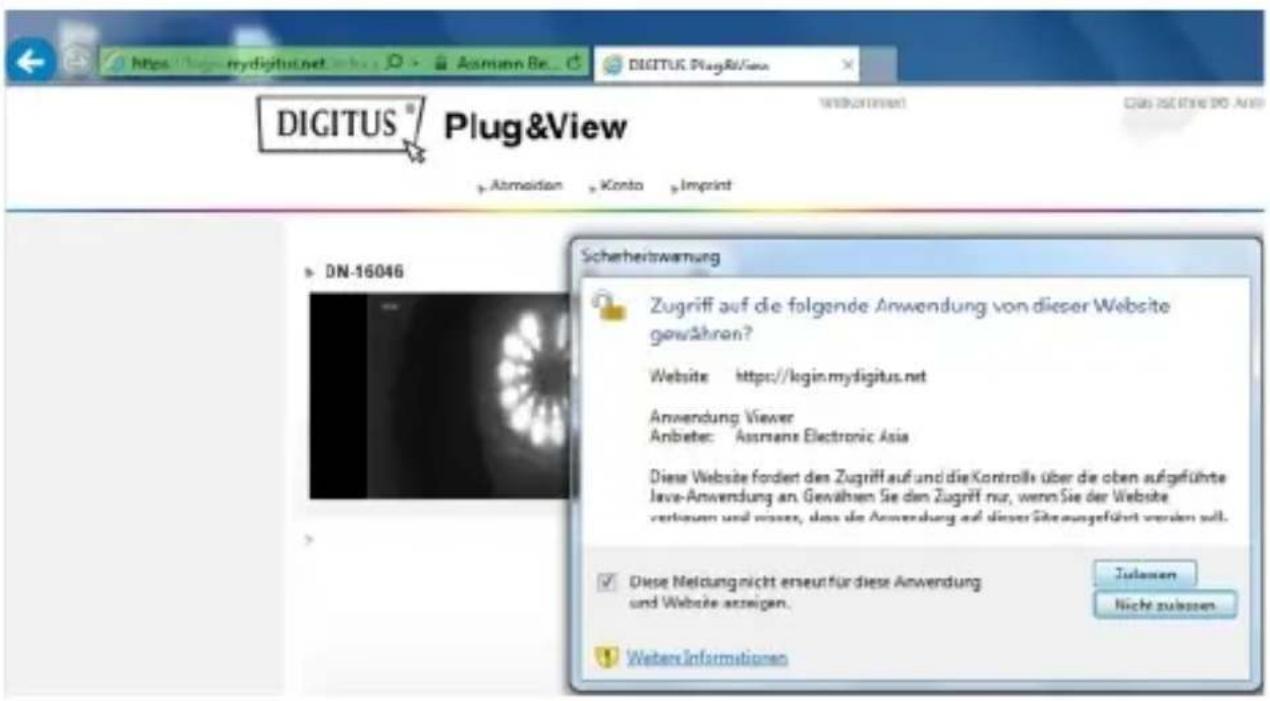 Digitus Plug&View OptiGuard - Agregar la cámara al PC usando el navegador - 3