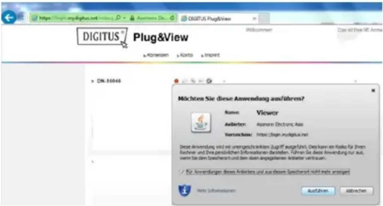 Digitus Plug&View OptiVision Pro - Ajouter la caméra au PC via le navigateur - 2