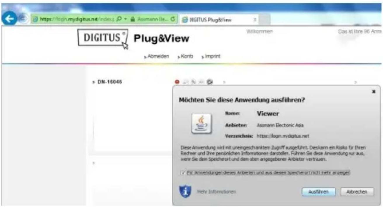 Digitus Plug&View OptiZoom - Add the camera to the PC via the Browser - 3