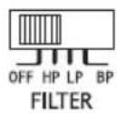 ALPINE R2-A60F - ⑦ 滤波器模式选择开关(CHANNEL-1/2)(仅R2-A60F) - 7