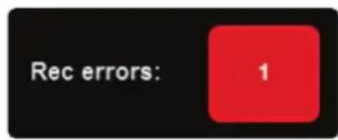 PRESONUS StudioLive 64S Series III - Rec Errors (erreurs d'enregistrement) : - 2