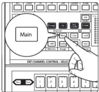 Main FAT CHANNEL CONTROL - SELECT