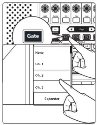Gate None Ch. 1 Ch. 2 Ch. 3 Expander