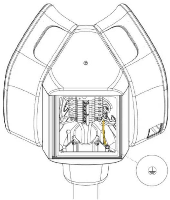 Charge Amps Dawn Pole Mount - Cable connection overview - 6
