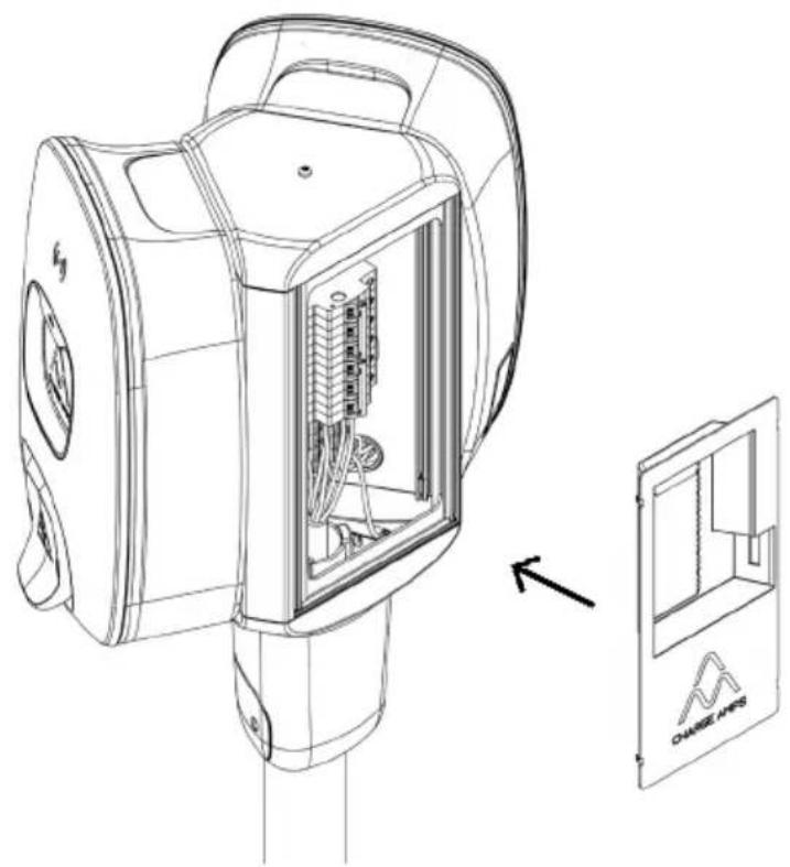 Charge Amps Dawn Pole Mount - Cable connection overview - 12