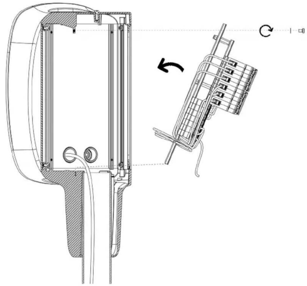 Charge Amps Dawn Pole Mount - Cable connection overview - 5
