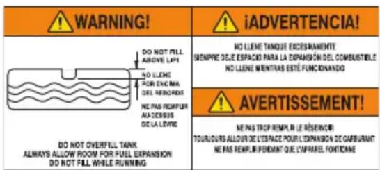 Generac 7686 - Étiquettes de danger de rechange - 1