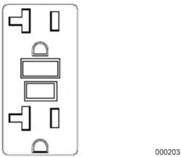 Generac 7686 - Prise double 120 V c.a., 20 A, DDFT - 1