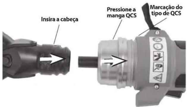 RIDGID RE 600 - Substituir cabeças com o acoplamento QCS (apenas RE 6/RE 60) - 1