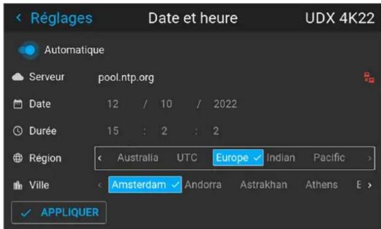 Barco Njord - Pour définir automatiquement la date et l'heure - 5