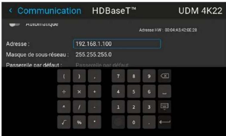 Barco Njord - Comment configurer manuellement l'adresse IP - 3