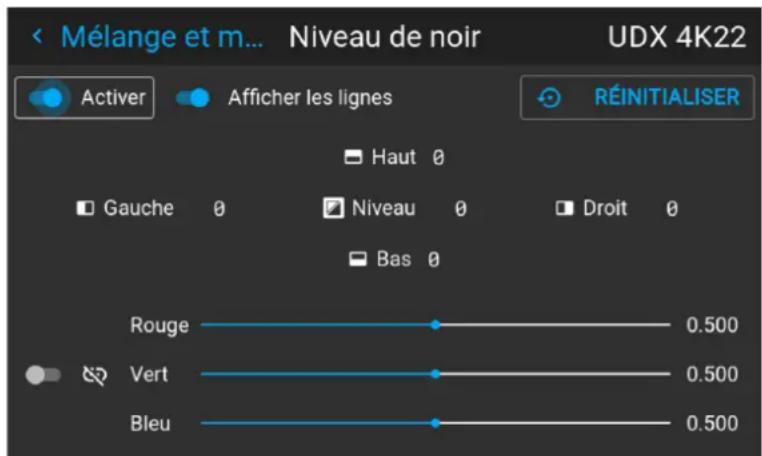 Barco Njord - Pour effectuer un réglage RGB - 2