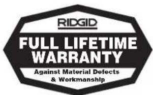RIDGID 141 - No other express warranty applies - 1