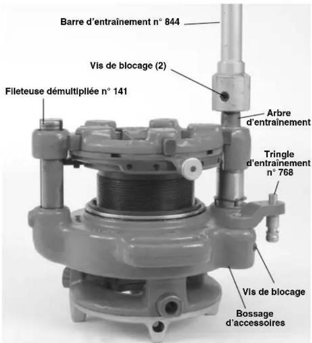 RIDGID 141 - Montage direct de la fileteuse démultiplée 141 sur systèmes d'entrainment types 535, 300 Compact et 1233 - 1