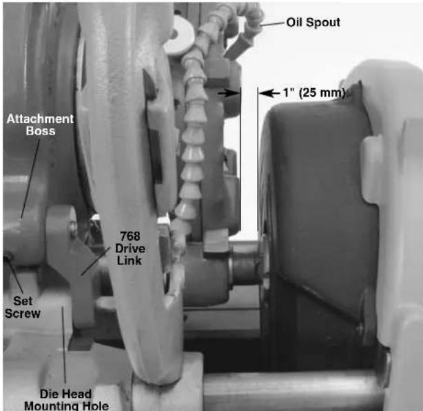 RIDGID 141 - Setting up 535A Close Coupled to 141 Geared Threader - 1